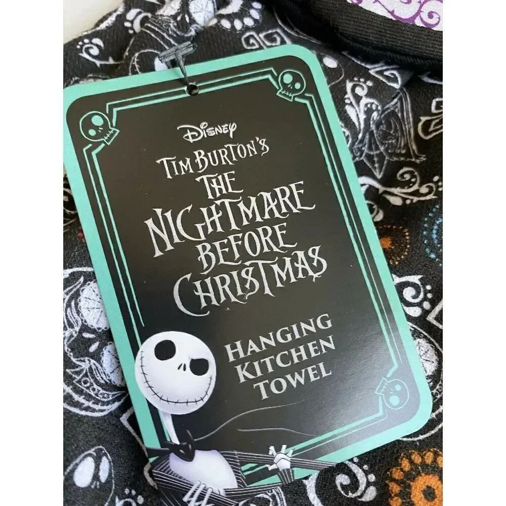 Jack Skellington Nightmare Before Christmas Day O The Dead Kitchen Hanging Towel